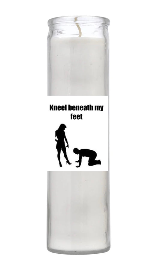 Kneel beneath my feet candle